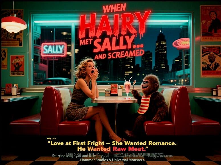 10/13/2025-1970's Movie Poster When Hairy Met Sally Art By A...