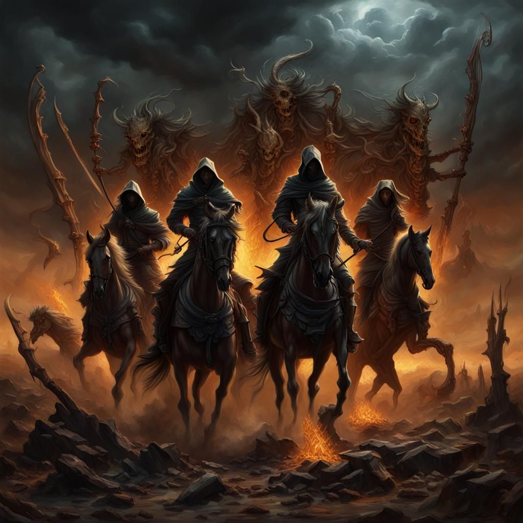 Death, Famine, War and Conquest...on the 4 horseman ride.... - AI ...