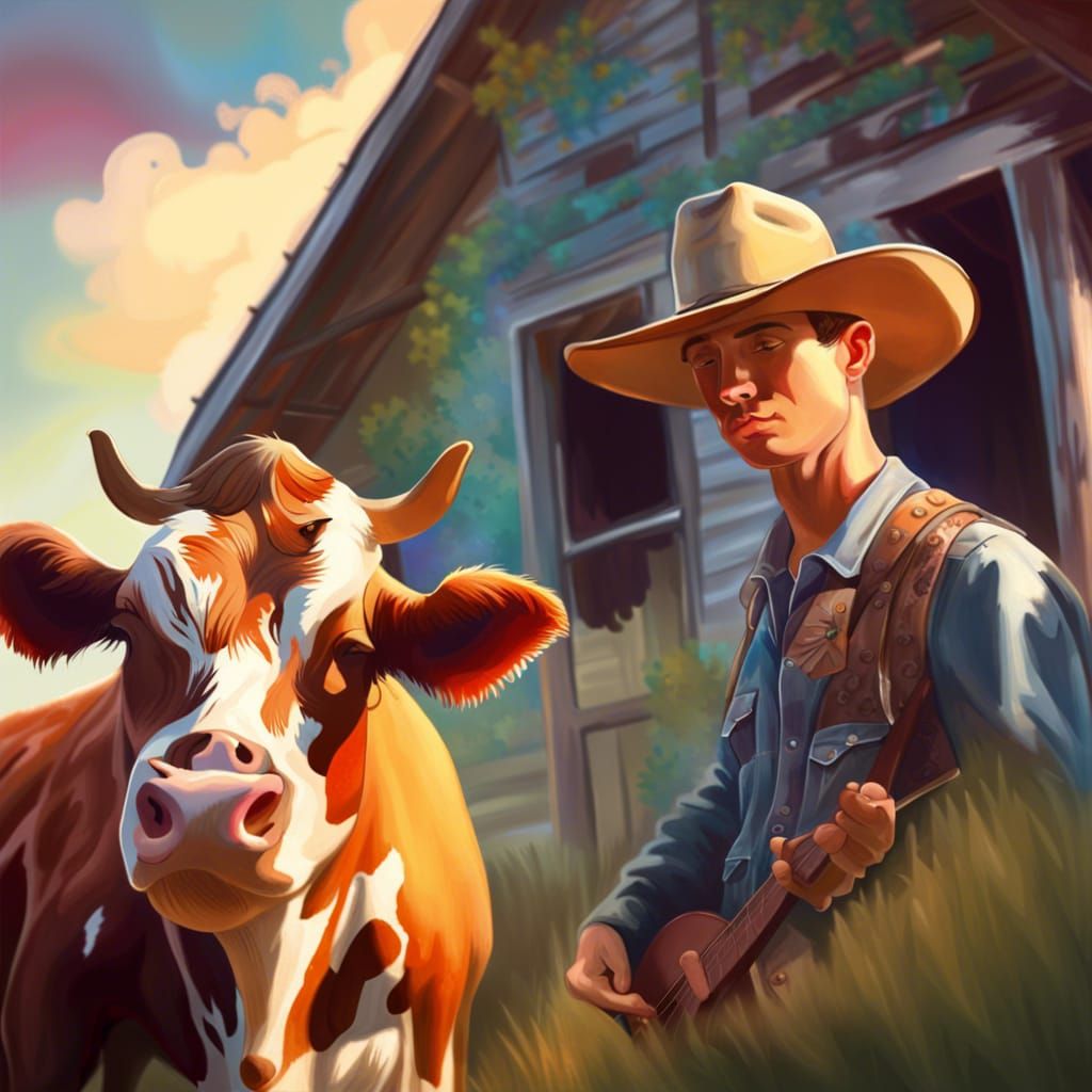 Country boy - AI Generated Artwork - NightCafe Creator