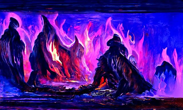 fire in the darkness