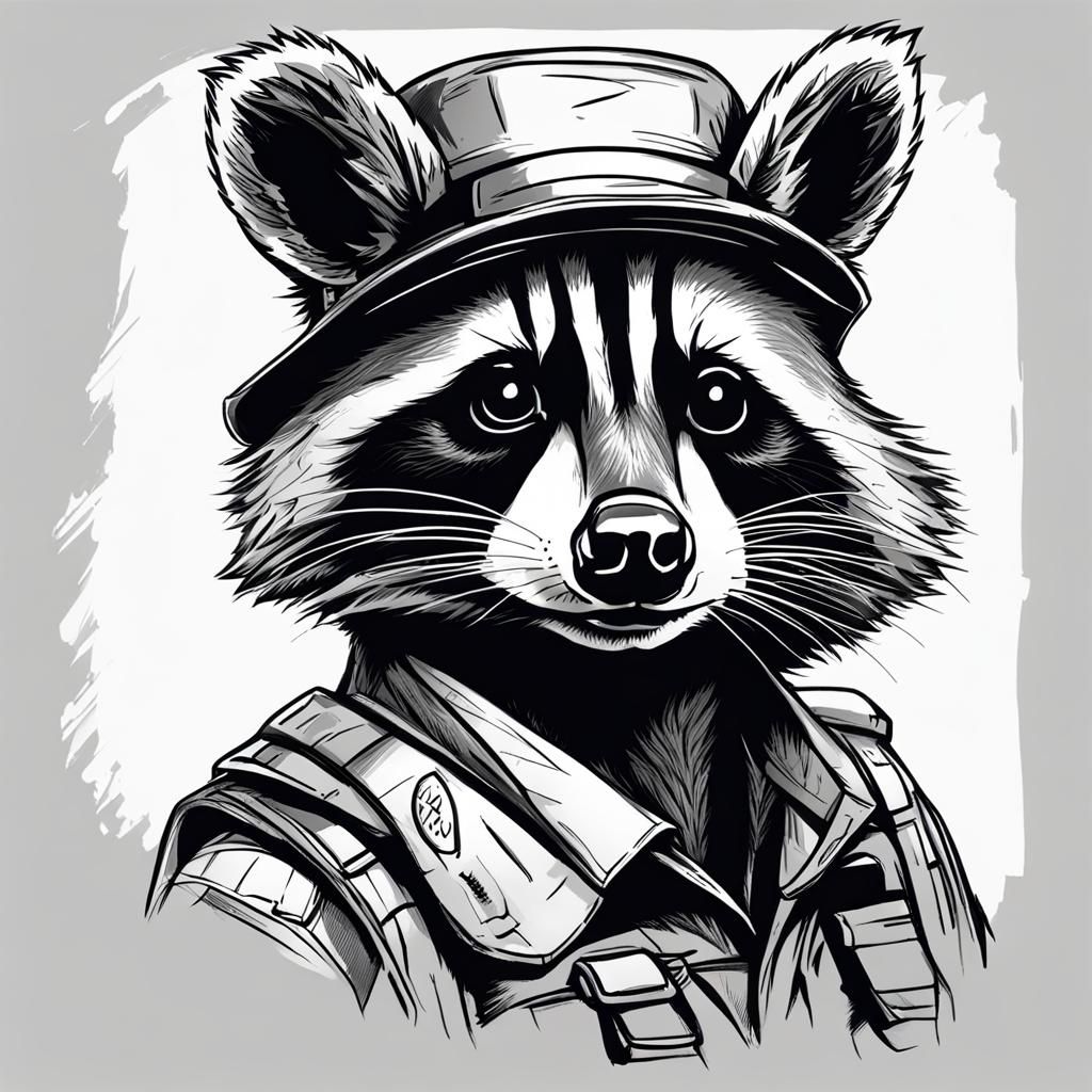 Animal handler Raccoon