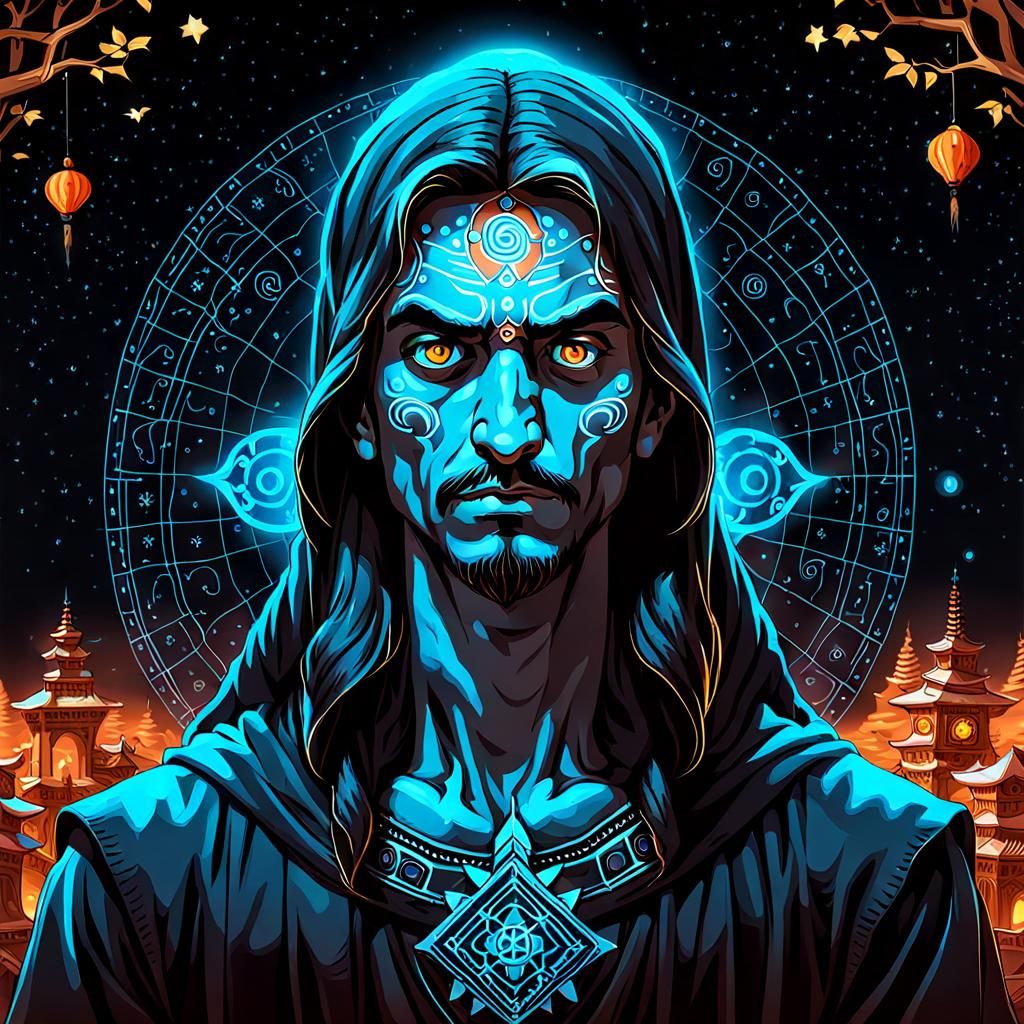 Sacred Om Symbol in Simple Graphic Design