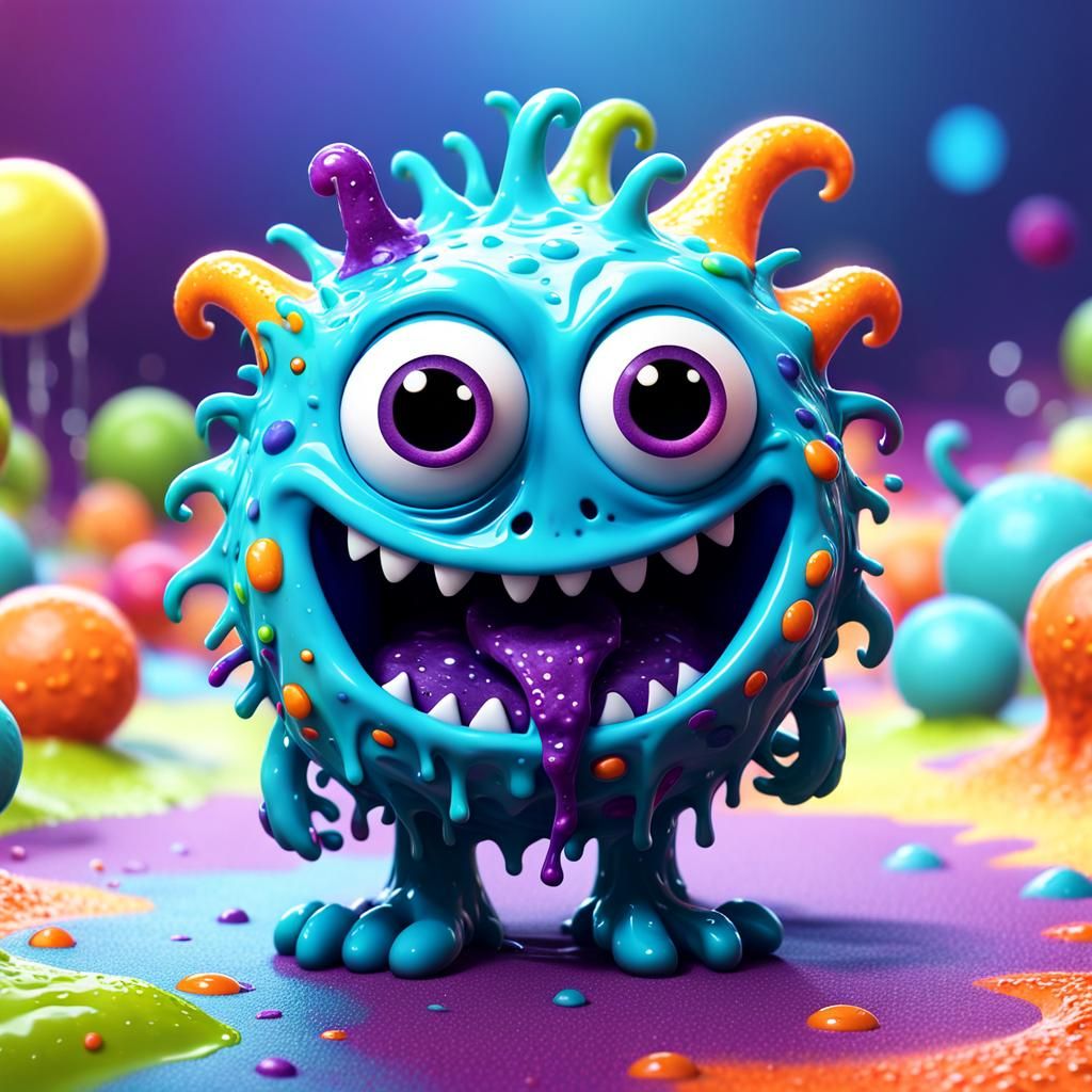 A Snotmonster with a Glitter Tongue - AI Generated Artwork - NightCafe ...