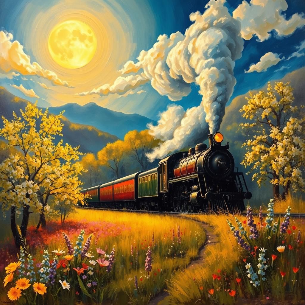 smoking train   by @Zainul Abideen