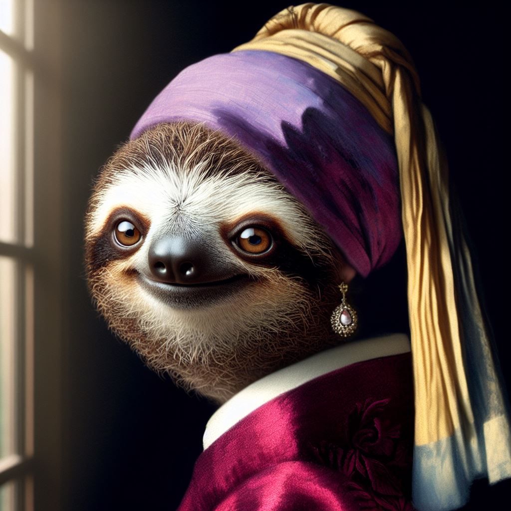 Sloth with a Earring