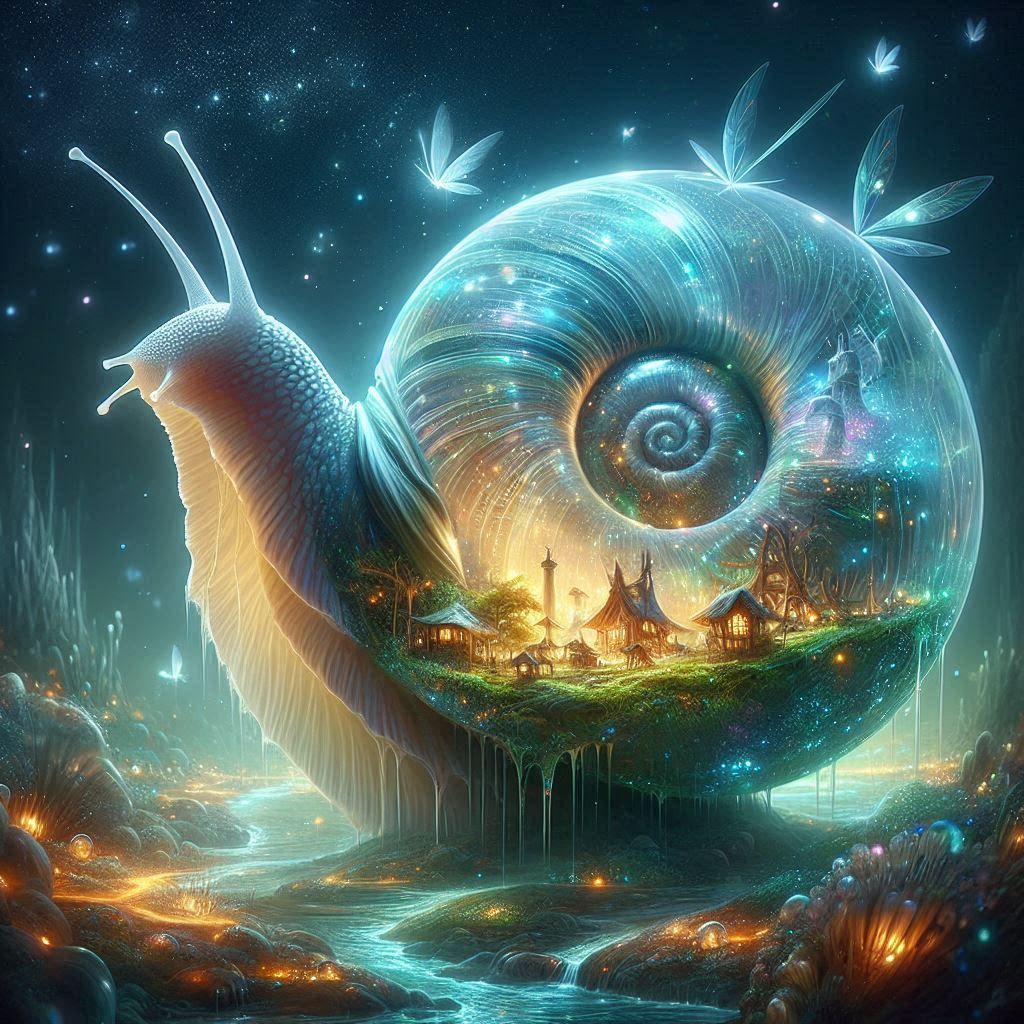 Home is where the snail is .....