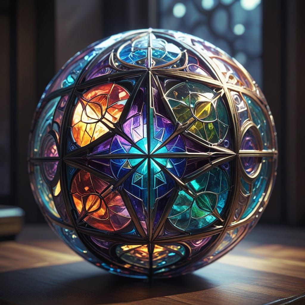 stained-glass sphere  by @ZzZzZ
