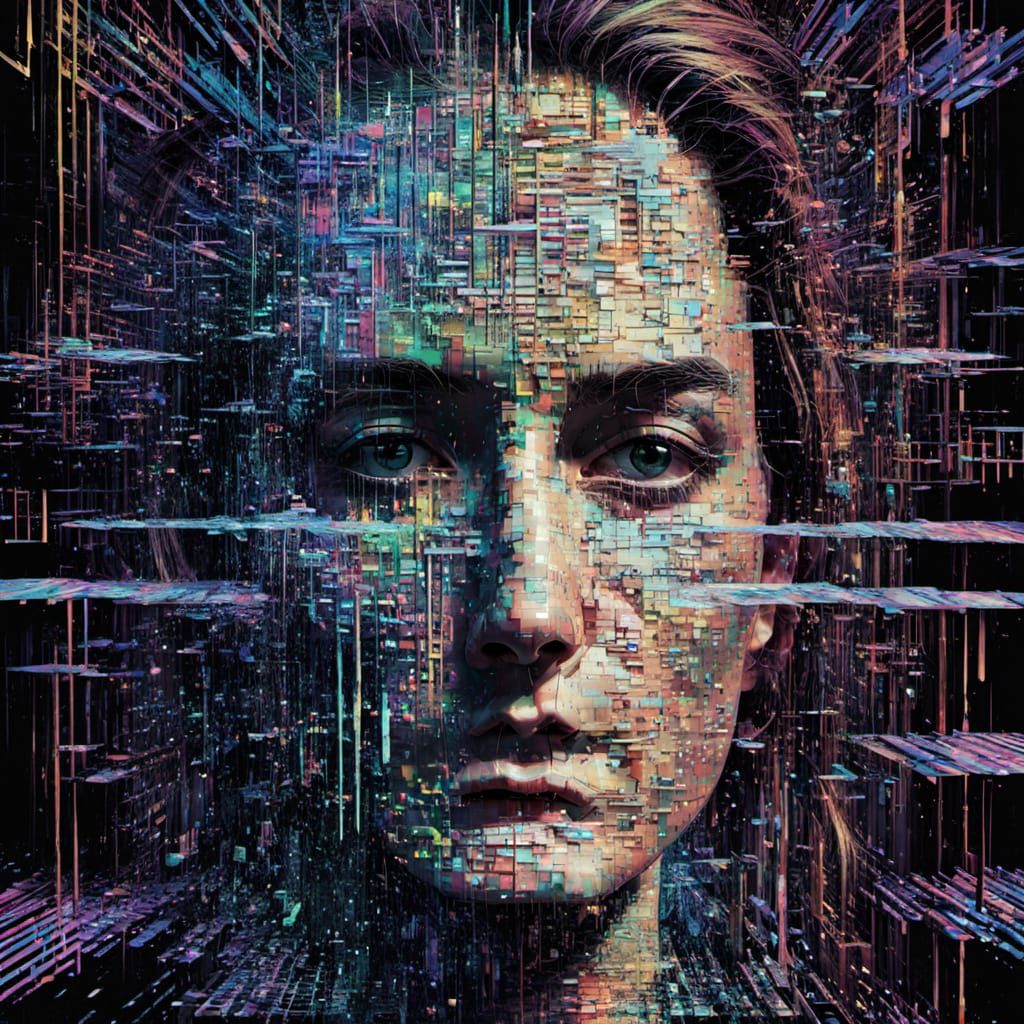 Glitch Portrait  by @Shreem