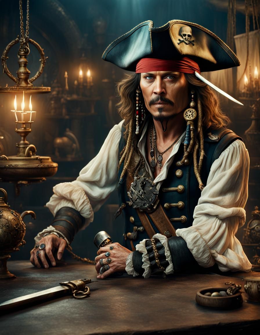 Capt. Jack Sparrow, Digital Arts by Lord Amihere