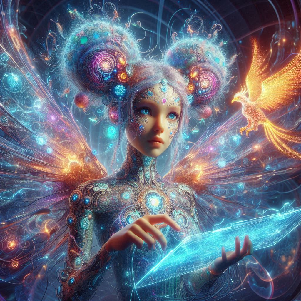 Fairy in a Quantum fractal universe with Phoenix