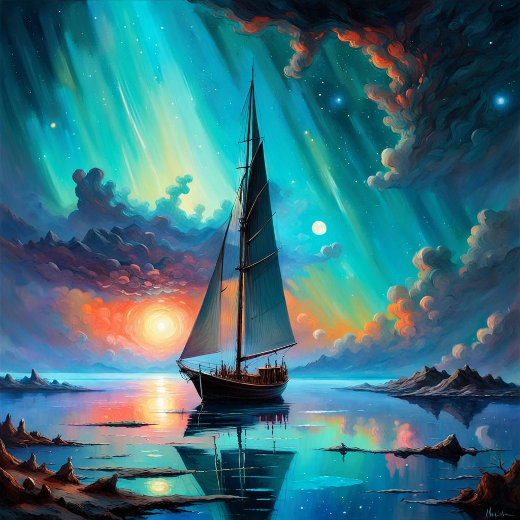 Sailing   by @1cheesepuff 