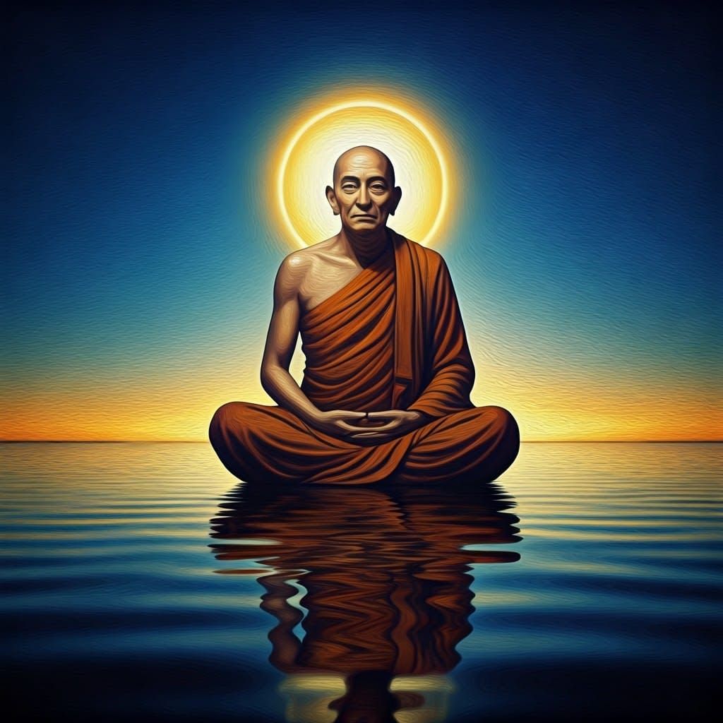 Surrealist Scene of Enlightened Master Midoro