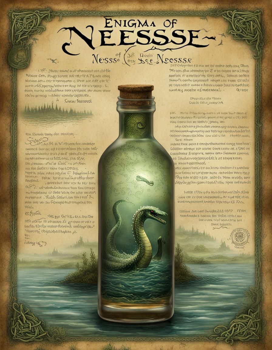 "Enigma of Nessie" ~ The Mystery of the Loch Ness infused wi...