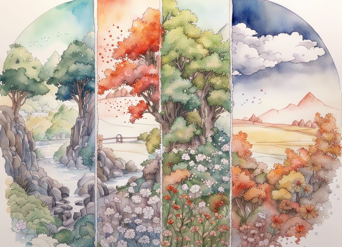4 seasons  by @Rion November