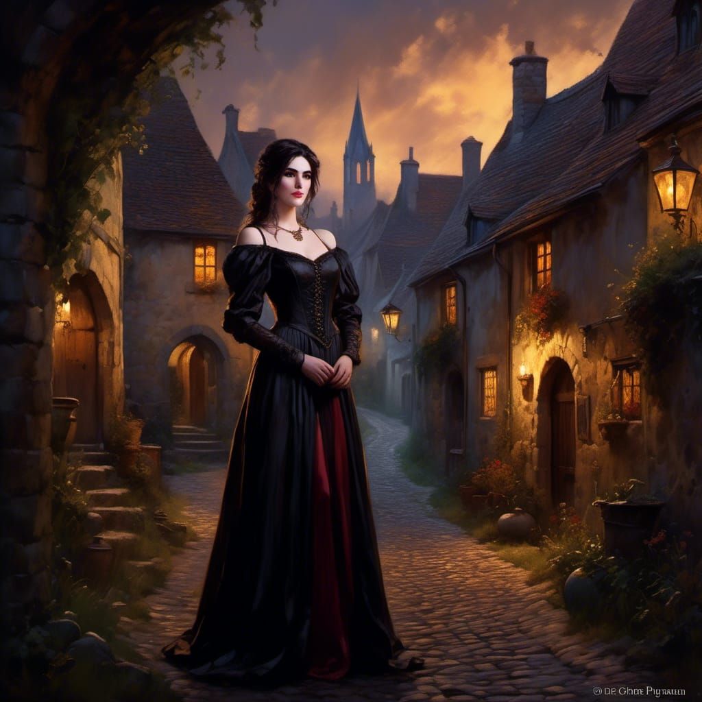 medieval goth girl