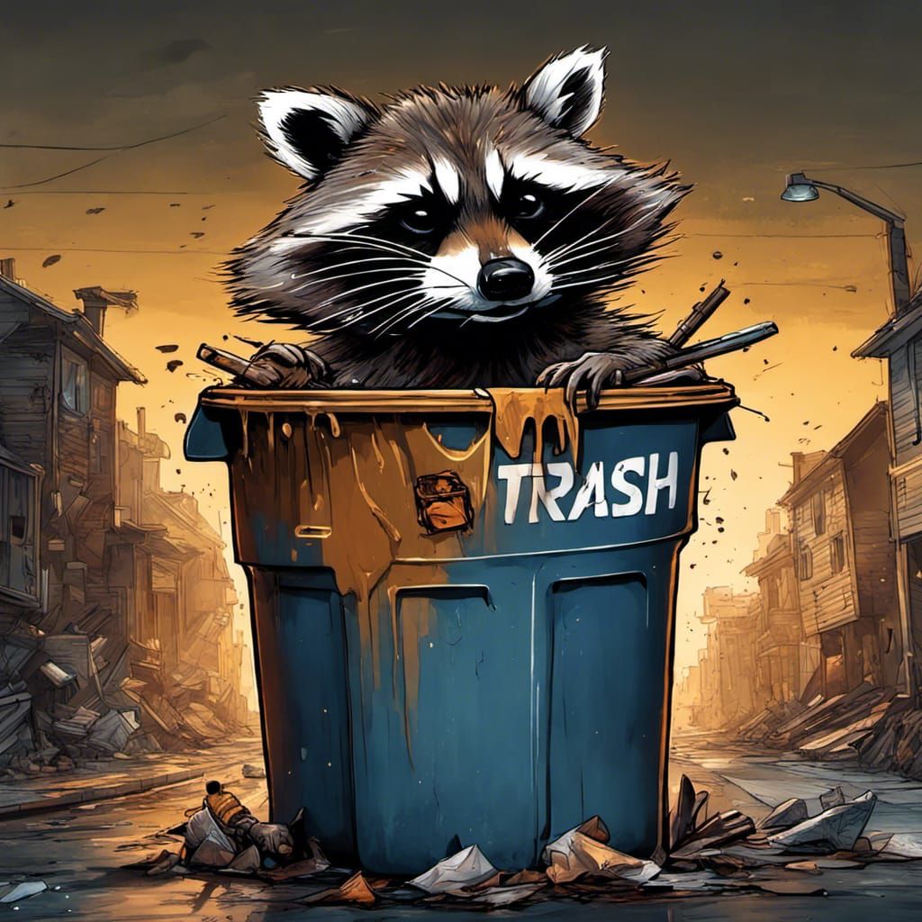 Trash Panda - AI Generated Artwork - NightCafe Creator