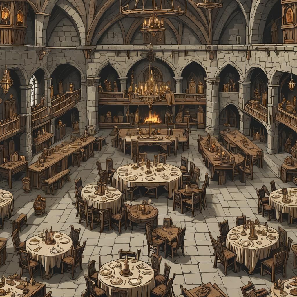 Banquet hall: Medieval Lair: Knights of the round table 5