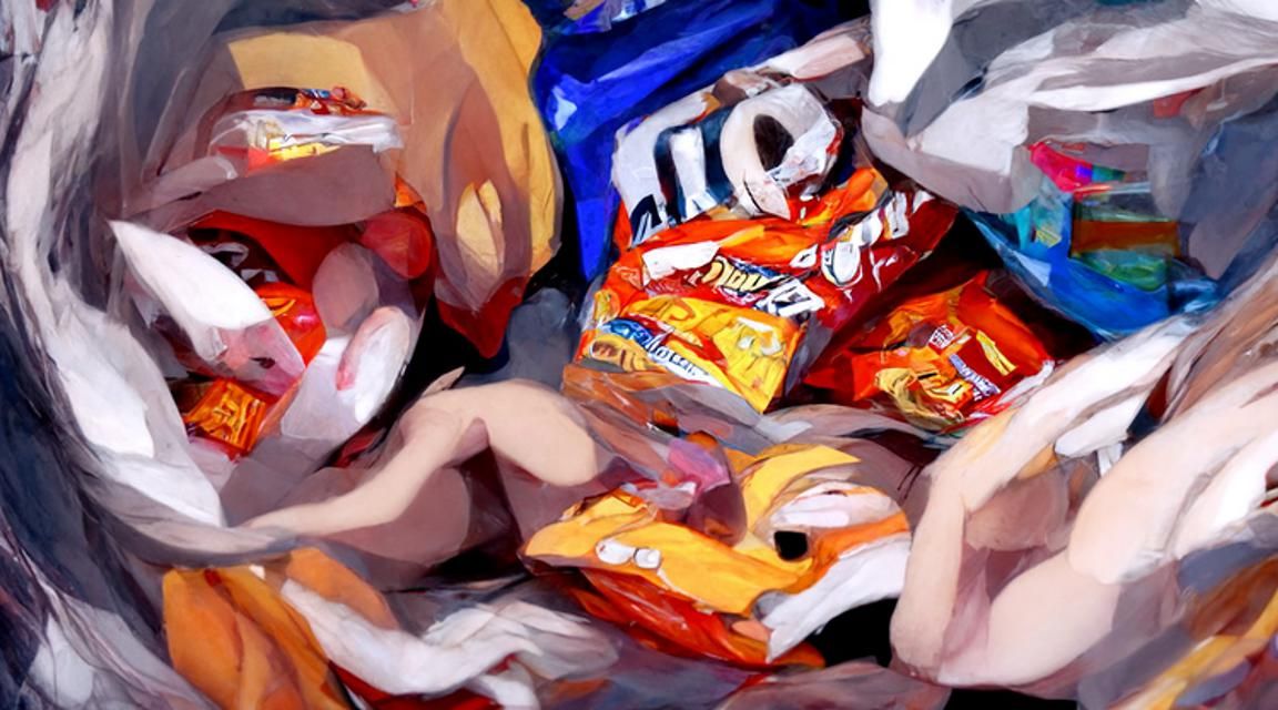 Drowning in snacks