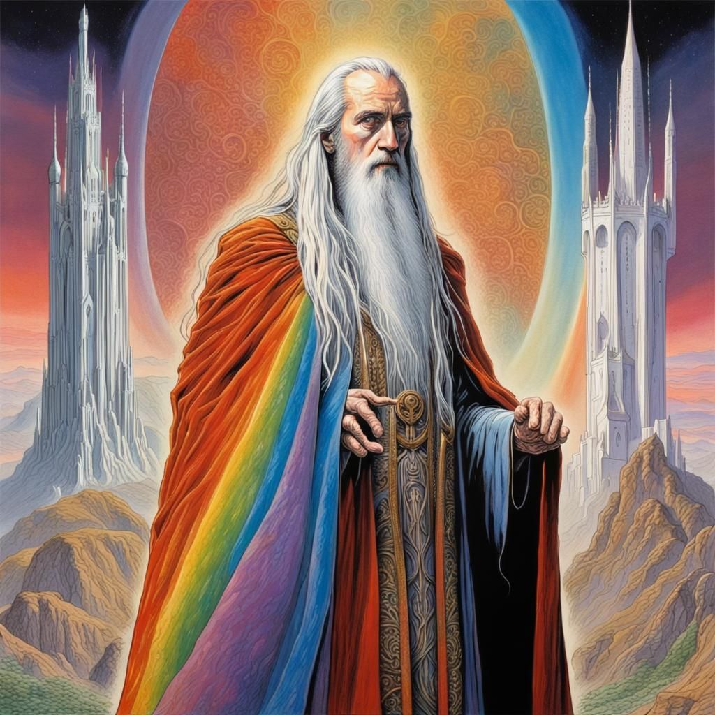 Many- Colors Saruman - AI Generated Artwork - NightCafe Creator