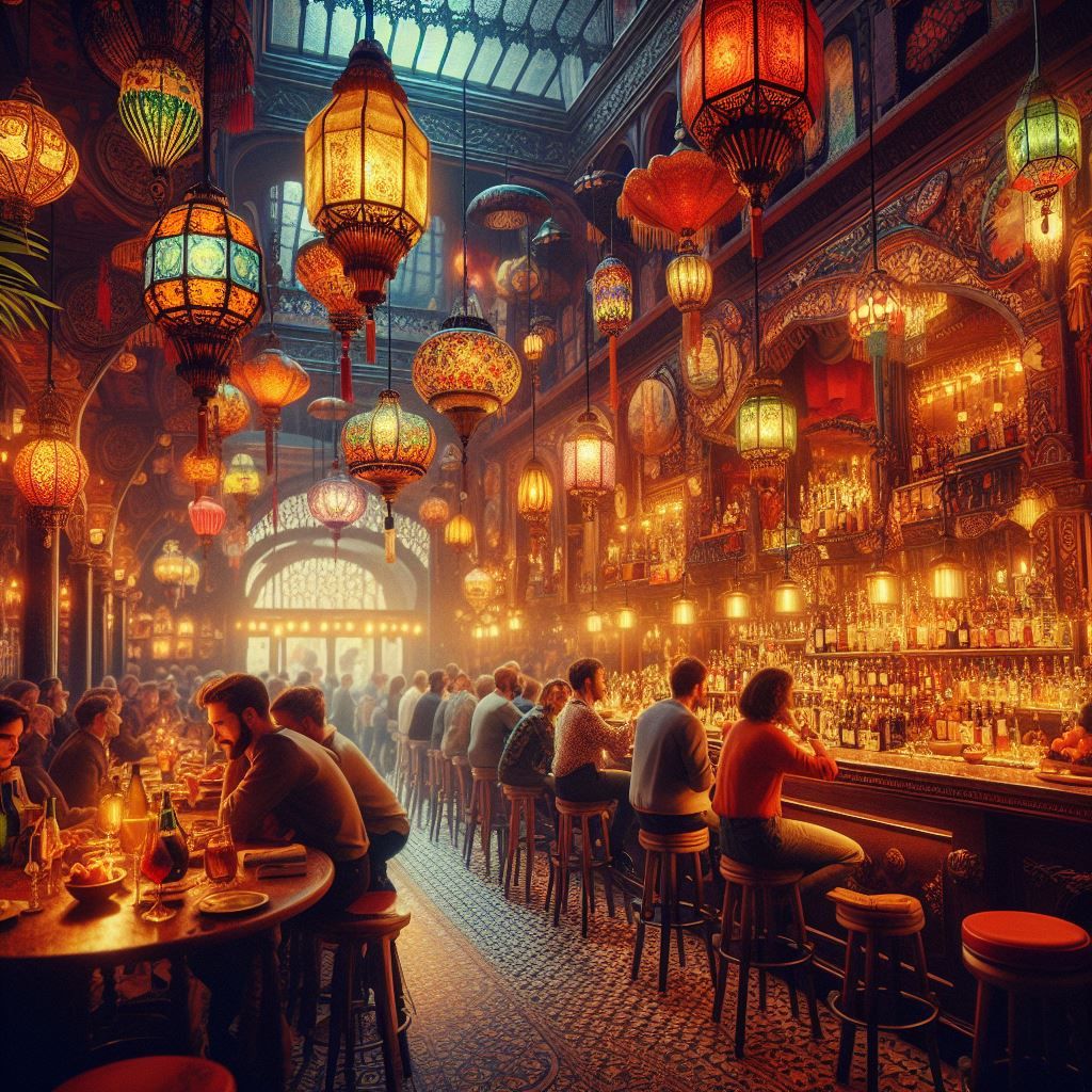 tapas bar in Barcelona, Spain