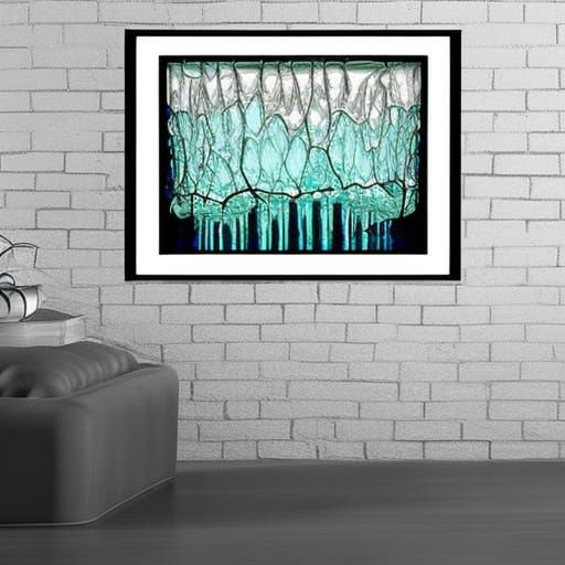 Cracked glass Abstract flowing Water diamond painting art fo...