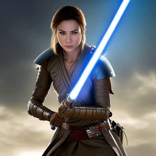 Female jedi - AI Generated Artwork - NightCafe Creator