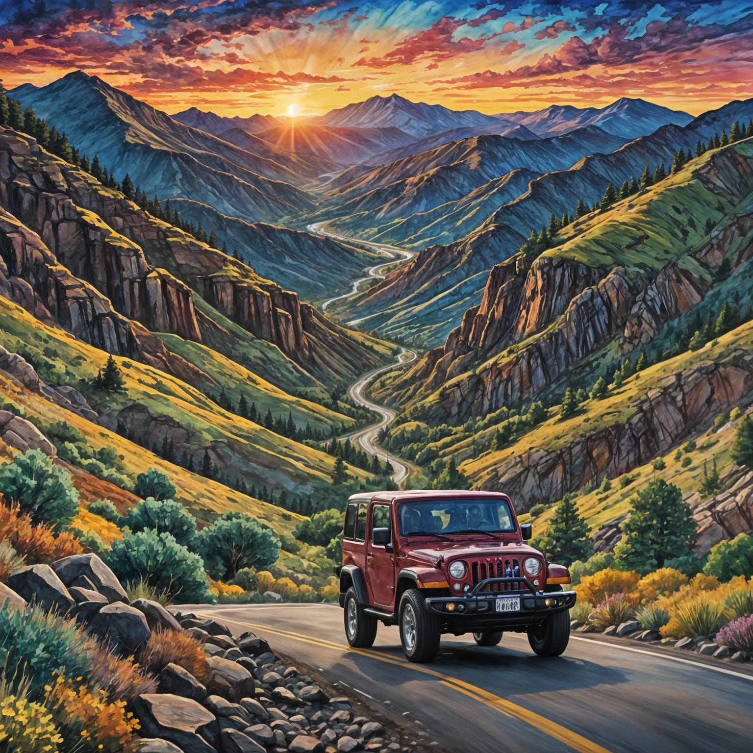 Mountain roads  by @Morning Dawn