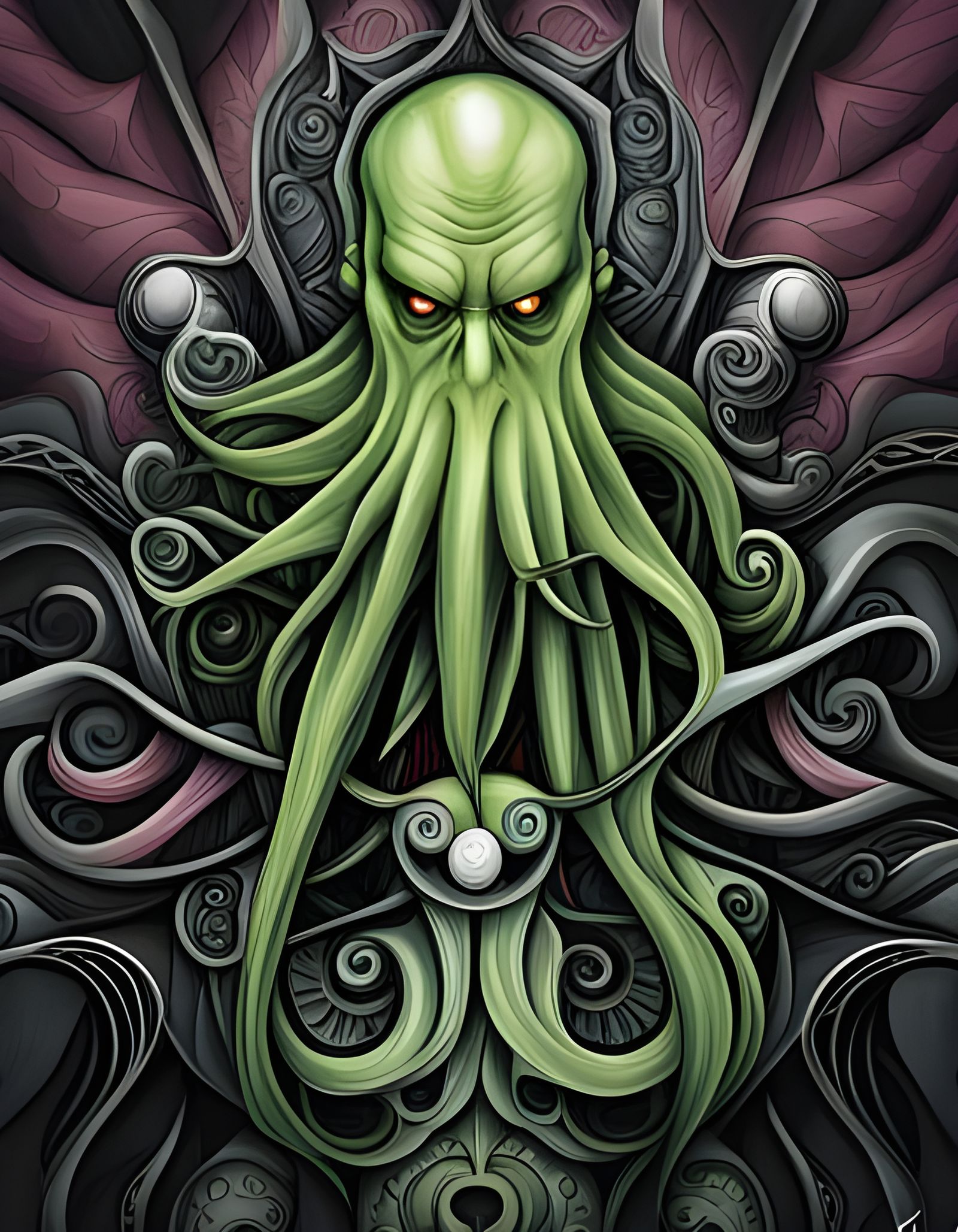 Cthulhu Fine Art - AI Generated Artwork - NightCafe Creator