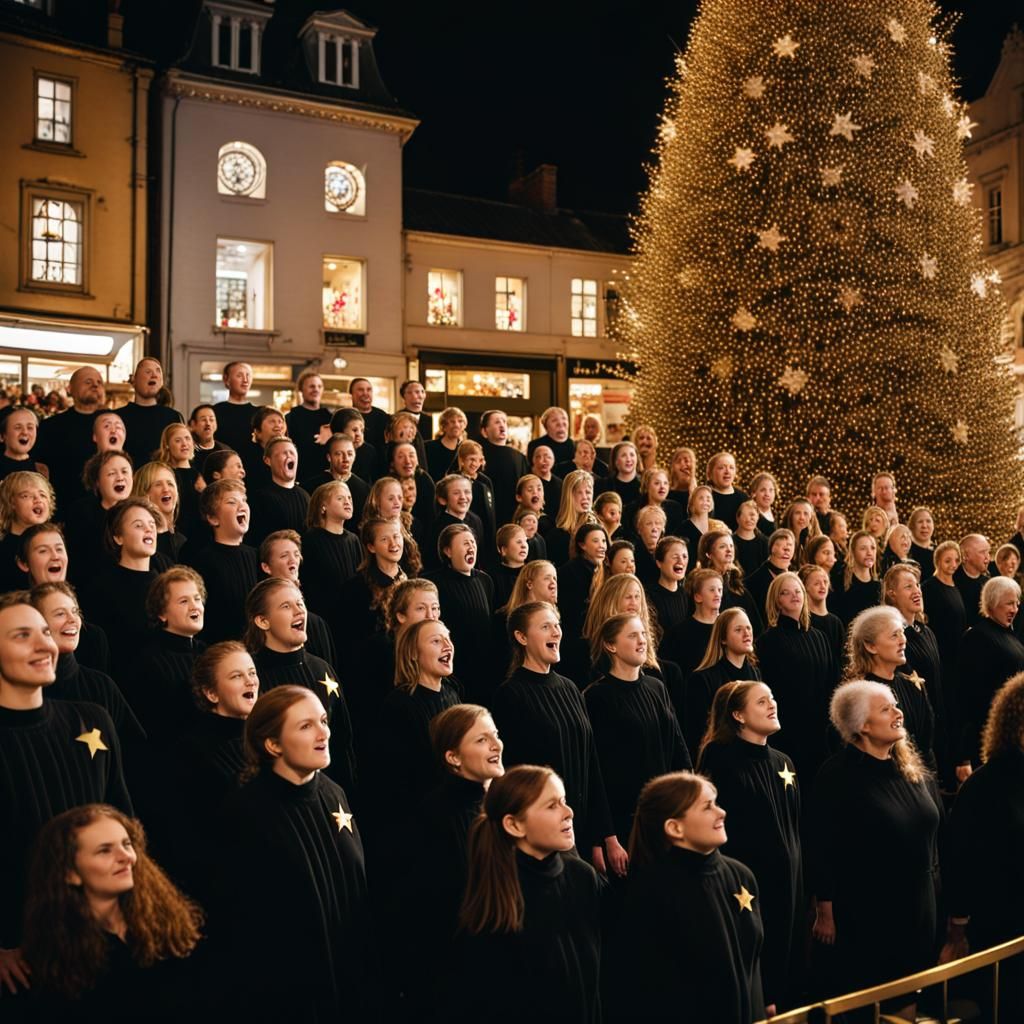 Viva la Rock Choir ⭐️ 🎄 AI Generated Artwork NightCafe Creator