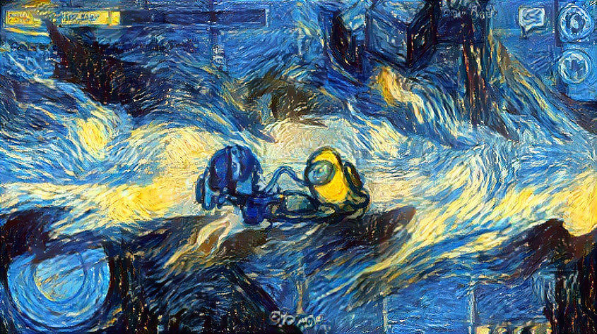 emongus in starry night
