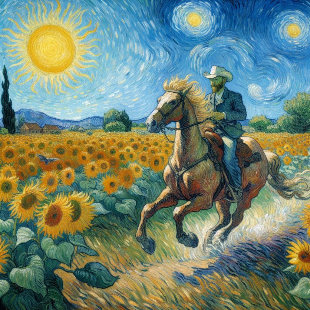 Cowboy Vincent and his Horse "Impasto"