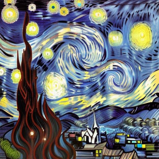 Starry night  by @NYARG