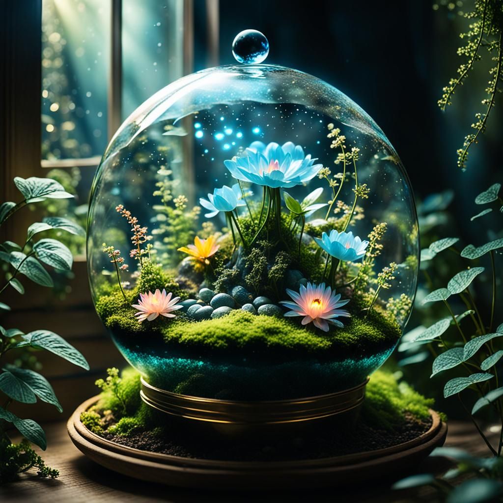 Terrarium coming to life AI Generated Artwork NightCafe Creator