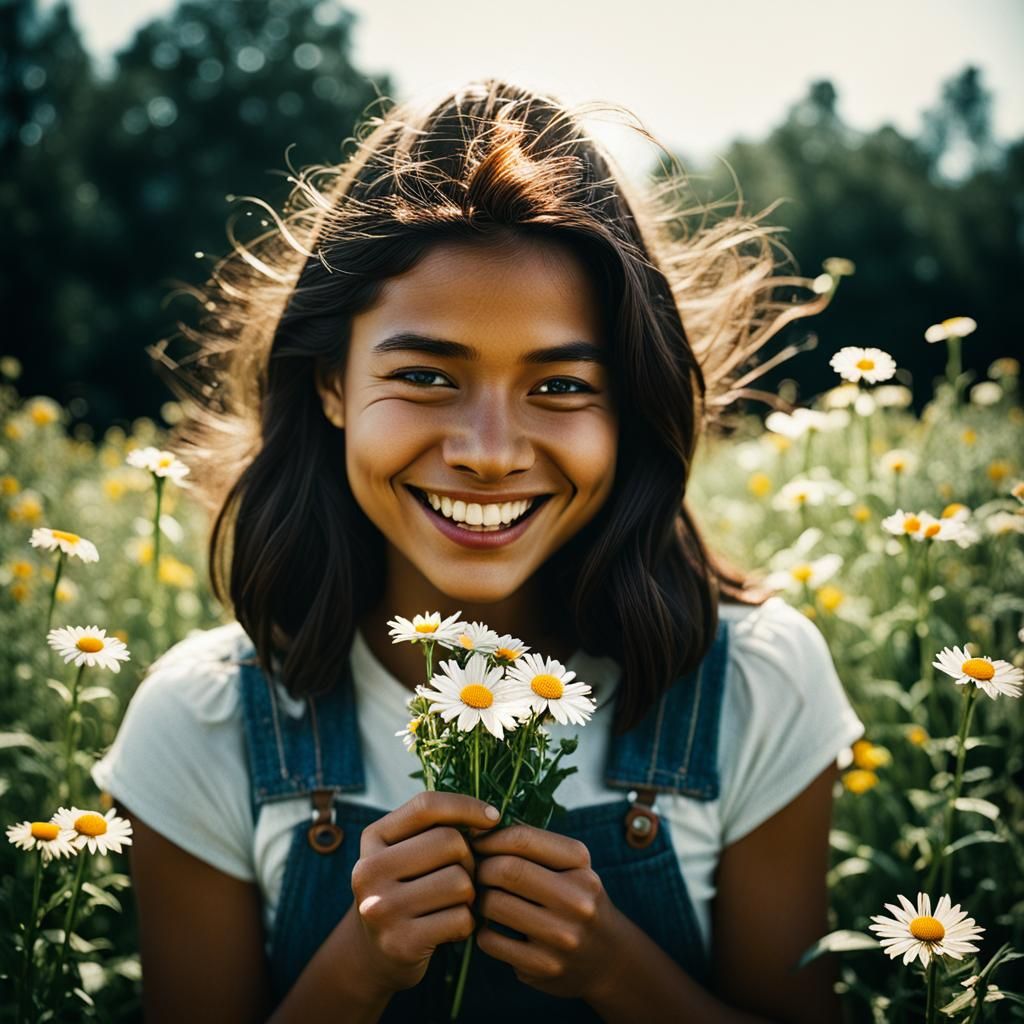 picking flowers