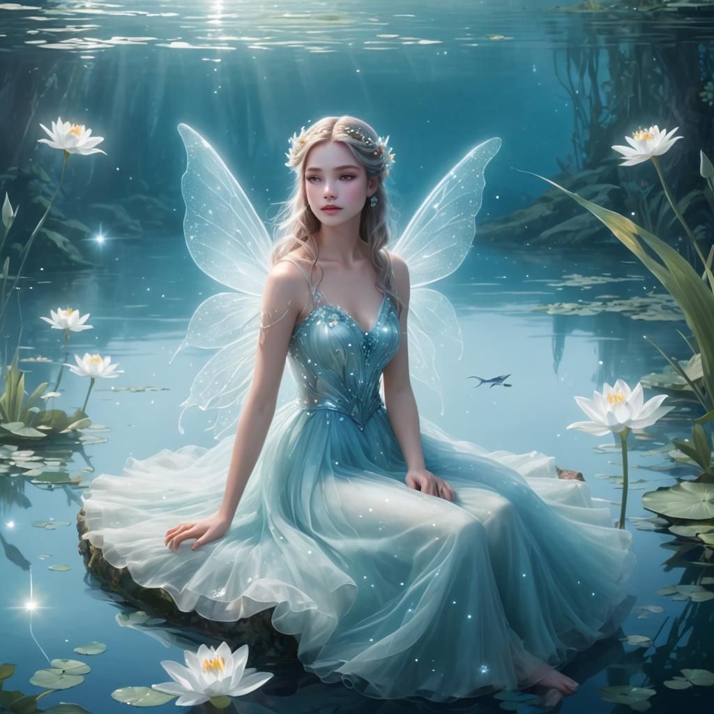 Fairy by the Enchanted Lake