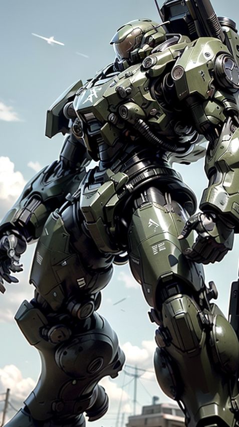 1988 rendition of Starship Troopers: Shinji Aramaki style po...