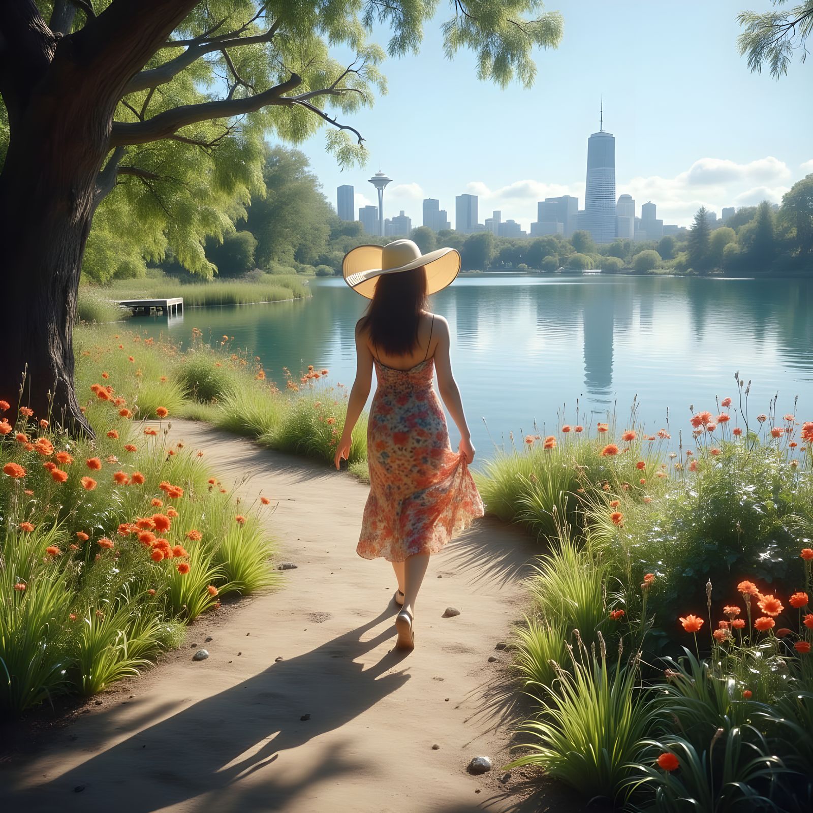 A warn sunny day at the park in Seattle  by @Valmont