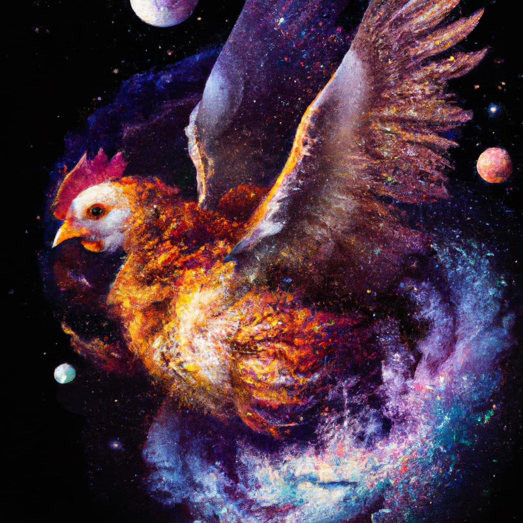 Through the wormhole 🪱🐔  by @John Doe