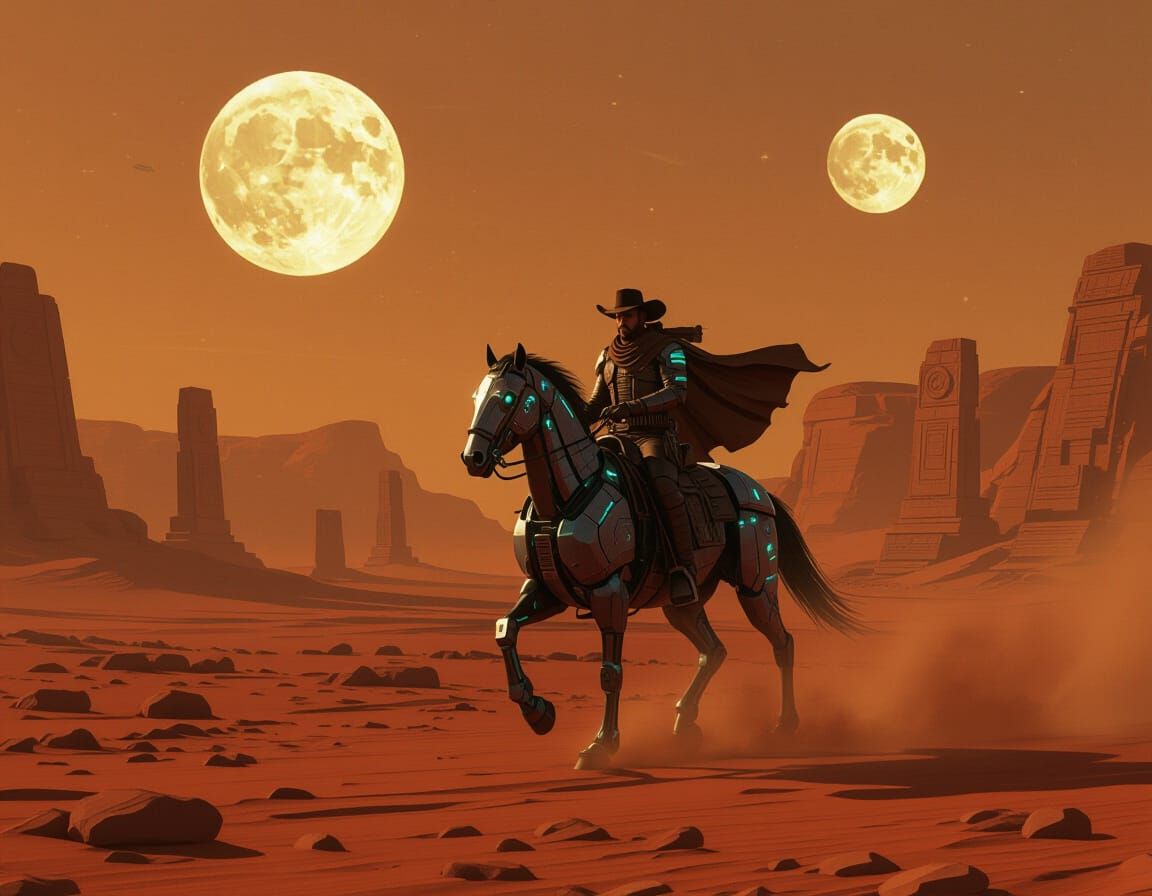 Epic digital matte painting