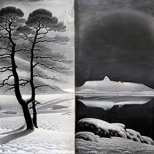 Four Seasons in One Picture: Illustrative Art