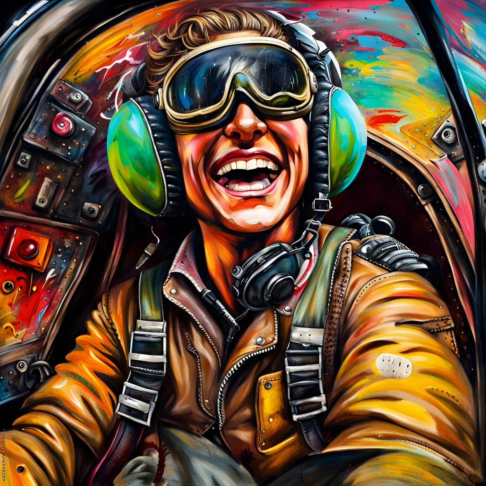 The happiness of flying  by @Alien00