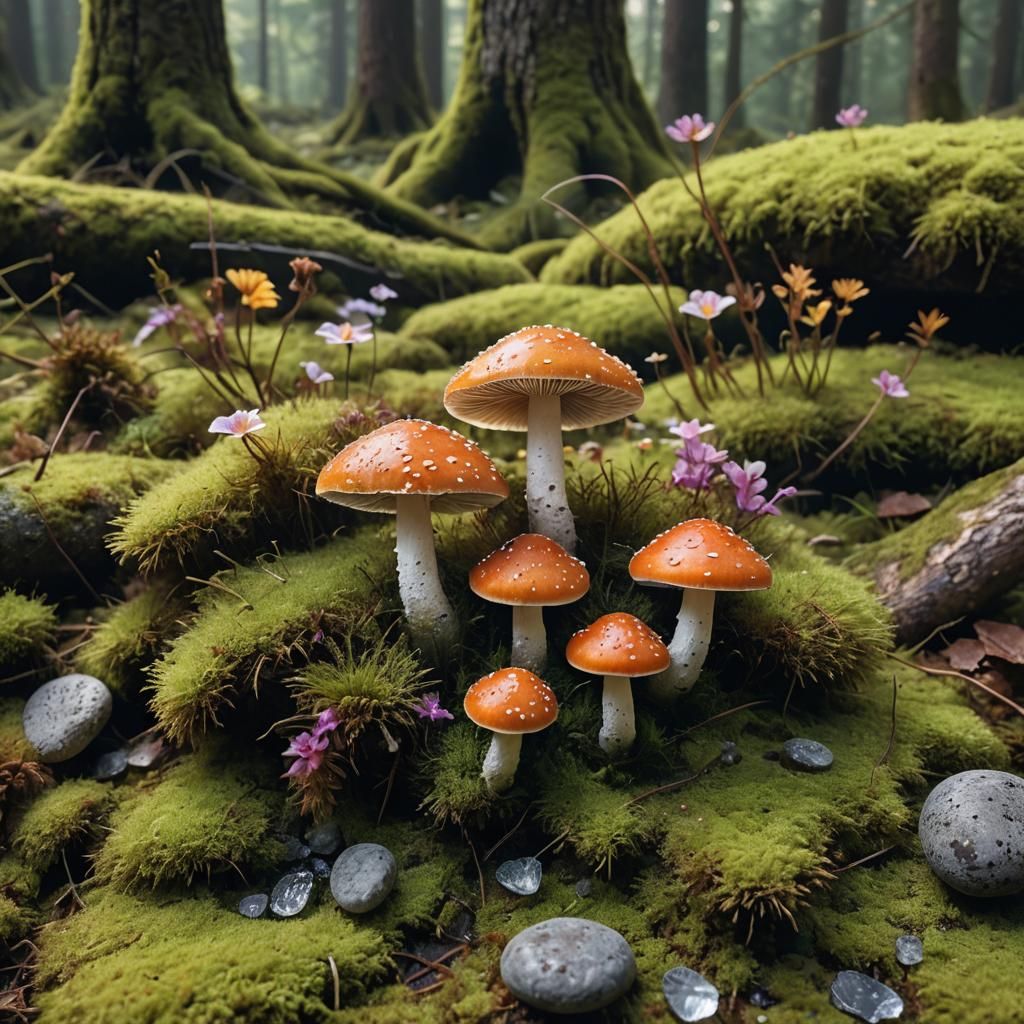 a hyper realistic and very detailed macro photo of  one lumi...