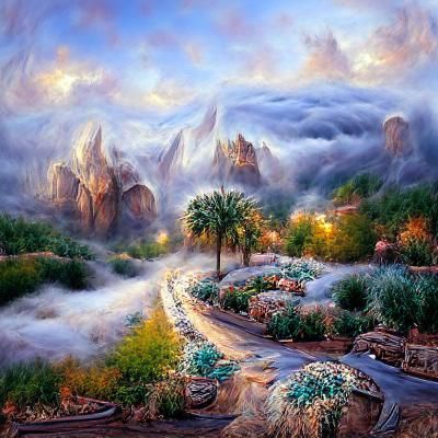 Beautiful desert canyon landscape