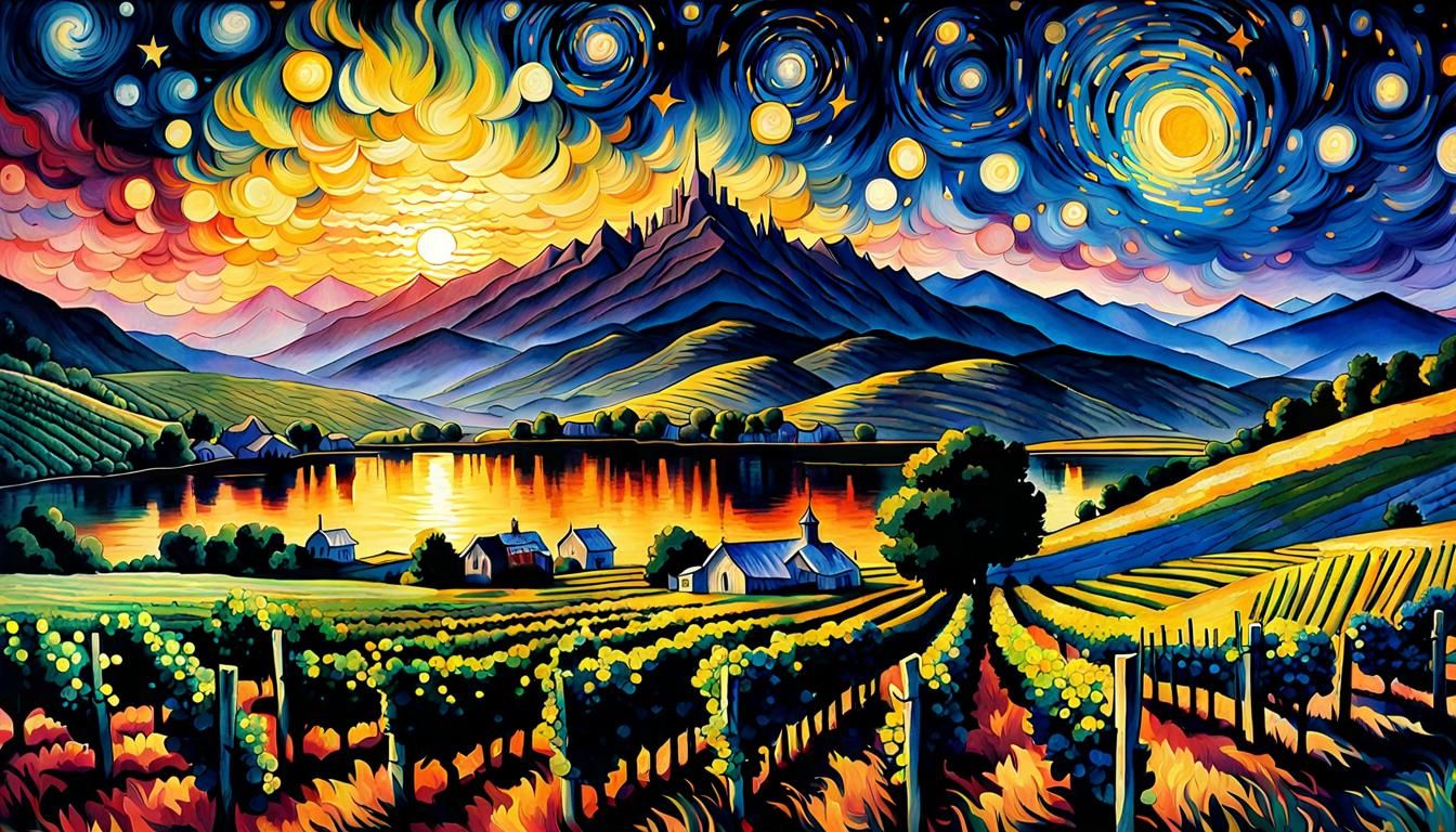 Wine Country - AI Generated Artwork - NightCafe Creator