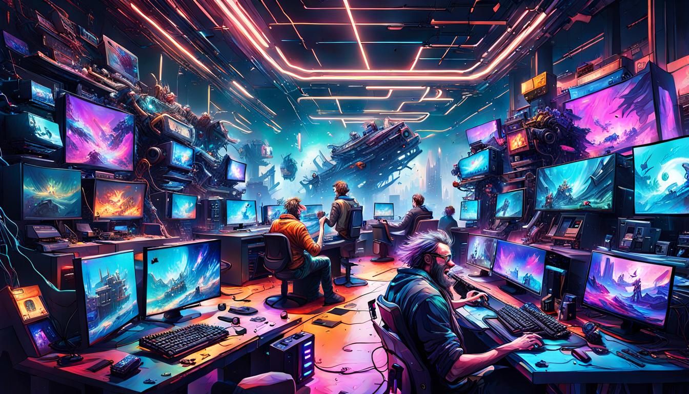 Crazy Gamers  by @proofman