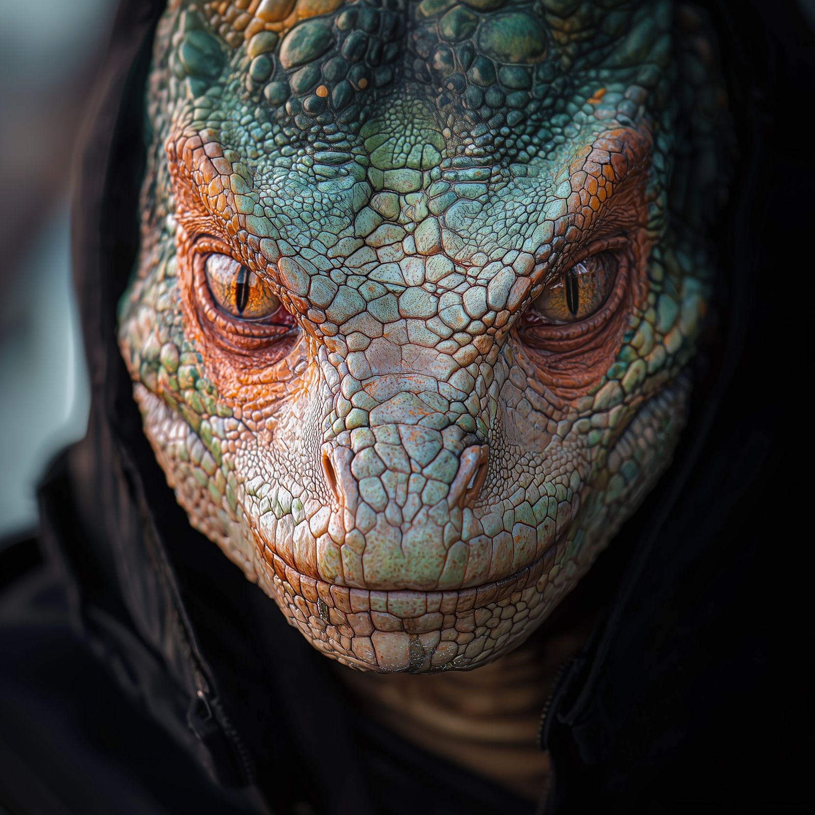 Portrait of a Lizard Man