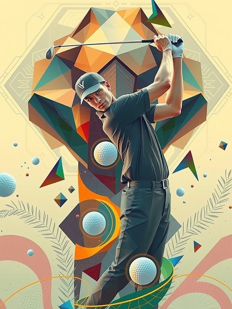 Minimalist golf poster  by @onyxx