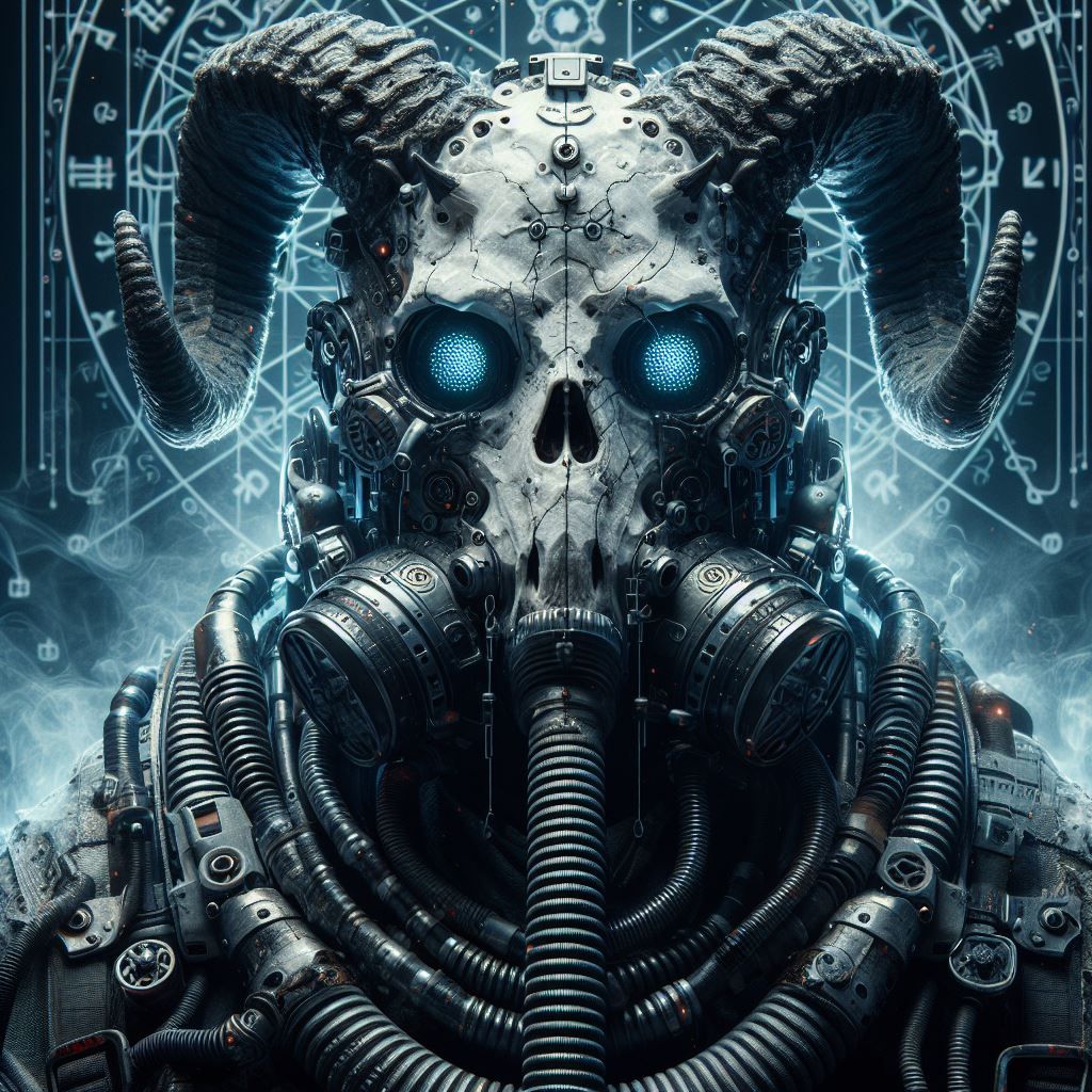 Cyborg skull Shaman 2.0