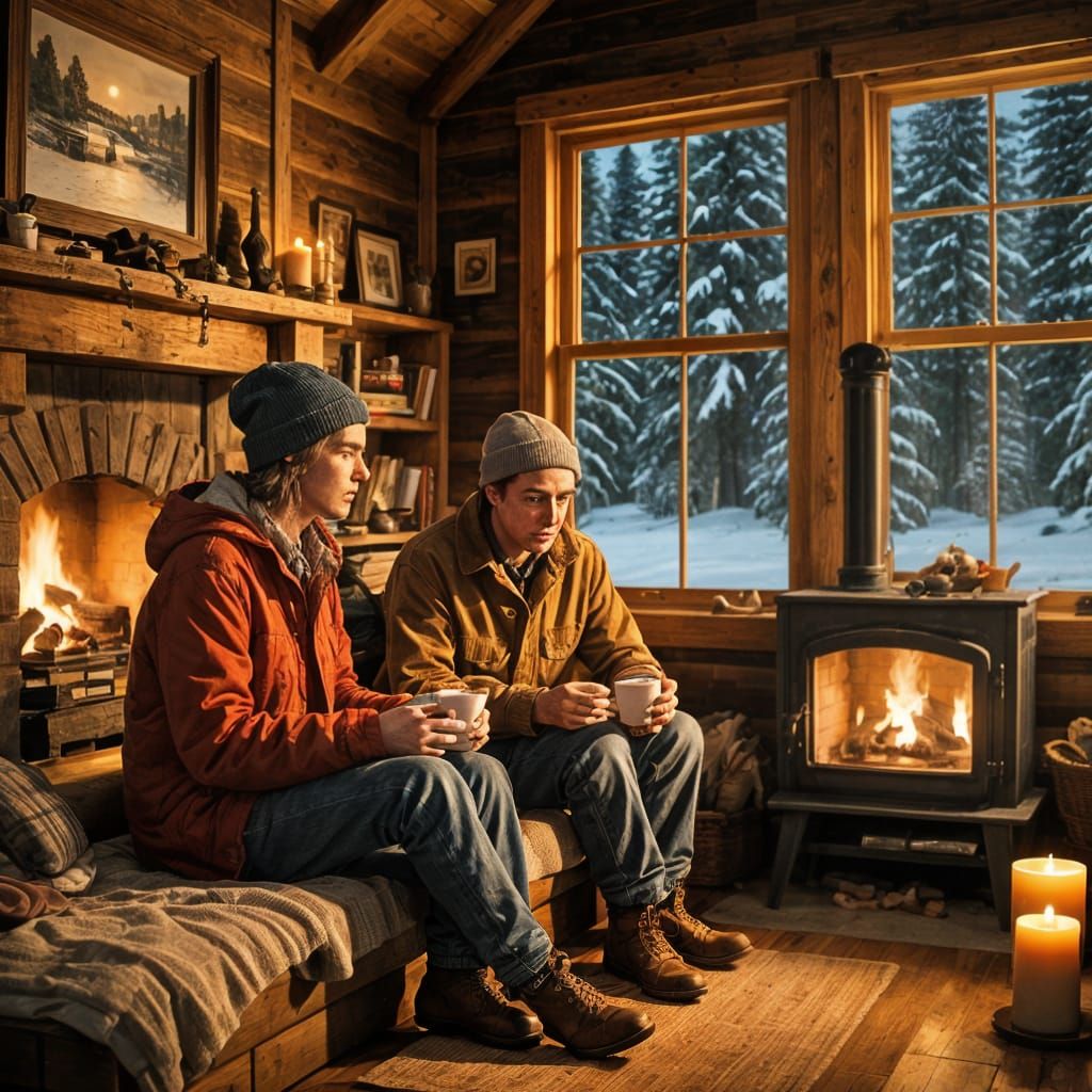 Back in the olden days, before electricity was invented, folk used to have 2 fires. One to look at and one to get warmed by...