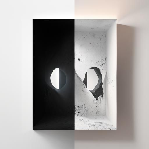 imagine  a piece using only negative space